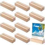 Zeawavsl 10er Set Hochwertiger Kartenständer aus Holz, Tischkartenhalter...