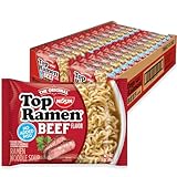 Nissin Top Ramen Nudelsuppe, Rind, 85 ml, 24 Stück