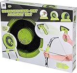 Sunflex® Bogenschiessset | Kinderwurfspiel Set mit Zielscheibe, Wurfsterne, Äxte, Pfeile...