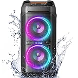 W-KING T11 100W Bluetooth Lautsprecher Groß V5.3, IPX6 Bluetooth Box Wasserdichter Party...