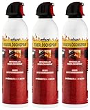 EVERFIX Feuerlöschspray (3 x 400ml) Feuerlöscher gegen Enstehungsbrände in Küche,...