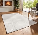 Taracarpet Kurzflor Boho Skandi Polyester Teppich in 3D Optik waschbar,...