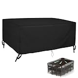 Gartenmöbel Abdeckung Winterfest,Rechteckig Gartentisch Abdeckplane,Schutzhülle...