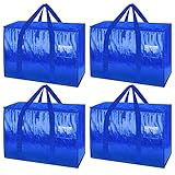 BALEINE 4er Pack 105L bewegliche Tragetaschen mit verstärkten Griffen, robuste...