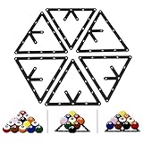 ZLXHDL Billard Triangle Set, 6 Stück Magic Rack Pro, Perfekt für 8-Ball, 9-Ball und...