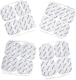 16 TENS-EMS Elektroden 4x4 cm - Wiederverwendbare Klebe-Elektroden-Pads für...