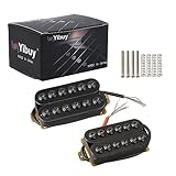 Yibuy Modell HOC-BK-TMB Schwarz Metall Doppelspulen Gitarren Tonabnehmer Humbucker für...