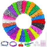 ROSHUKG 5100 Loombänder Set für Kinder, 24 Farben Gummibänder Set für Kinder...