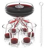 ALEVMOOM Distributeur et Support Avec 6 Verres à Cocktail, Deuxième...