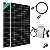 Balkonkraftwerk 810W / 600W komplett Set 2 x 405w Solarmodule der Marke Ja Solar einem...
