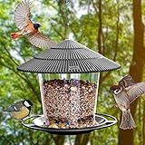 SANOTO Vogelfutterhaus, Futterhaus für Vögel Vogelfutterspender Vogelfutterstation zum...