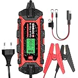 GOOLOO S6 Ladegerät Autobatterie 6A 12V/6V Supersafe Vollautomatisches Smart...