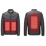 Wyongtao Beheizbare Daunenjacke für Herren und Damen Winterbekleidung Unisex...