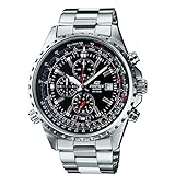 Casio HerrenArmbanduhr Analog Quarz massives Edelstahl EF-527D-1AVEF