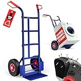 GARDEBRUK® Sackkarre PU Vollgummireifen klappbar 200kg Stahl Schutzblech Schwerlast...