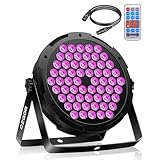 90W LED Par Strahler, Czgor 60 LED RGB 3 in 1Bühnenlicht Partylicht mit Fernbedienung, 1M...