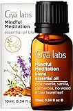 Gya Labs Ätherische Ölmischung für achtsame Meditation (10 ml) – erdend und...