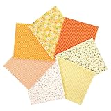 AOOSA 7 Stück Baumwollstoff 50 x 50 cm, 100% Baumwolle Quadrate Patchwork,...