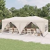 Partyzelt Faltbar mit Seitenwänden, MOONAIRY Pavillon, Party Zelt, Bierzelt,...