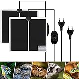 Liuer Heizmatte 5W, 2PCS Terrarium Heizmatten,Reptil Heizmatte,Einstellbar...
