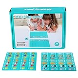 Gruwkue Memory-Matching-Spiel, Holz-Tier-Matching-Karten Für Kleinkinder, Memory-Karten...