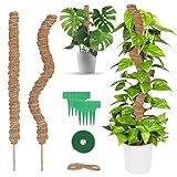 talifoca Monstera Rankhilfe, 2 Stück 60cm Biegsame Moosstäbe für Pflanzen,...