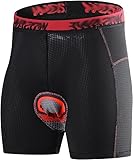 Radhose, Herren-Fahrradbekleidung, Atmungsaktiv, Bequem, Mit 5D-Gel Gepolsterte Radhose...