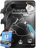 Ellicit Nasenpflaster Schwarz, 30er Pack Premium Nasenstrips, gegen Schnarchen,...