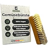 Grünschloss Gemüsebürste Holz (Made in Germany) Obst und Gemüse Reiniger für...