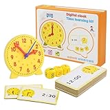 TIVUNORON Uhr zum Lernen für Kinder, Zeitunterrichts Spielzeug für Kinder,...