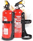 Doppelpack ABC-Pulverfeuerlöscher 1kg Halterung/Manometer (GP-1X Autofeuerlöscher...
