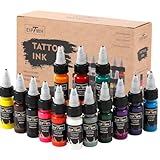 EIPTWH Professionelles 14 Farben Tattoo Farben Set, 1/2 Unzen 15ml/Bot...