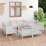 Rantry 8-TLG. Gartenlounge Set Gartensofa Gartenmöbel Set Loungemöbel Sitzgruppe...