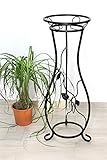 DanDiBo Blumensäule Metall Schwarz 90 cm Blumenständer KW405 Pflanzensäule...