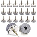 40 Stück Filzgleiter Schrauben, 22 mm Stuhlgleiter Filzgleiter Nagel Möbelgleiter Filz...