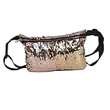 YEKEYI Wendbare Meerjungfrau glitzernde Pailletten Glitzer Gürtel Hüfttasche Handtasche...