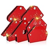 6 Stück Schweißmagnet, Starker Magnet-Schweißwinkel mit 25lbs Haftkraft, Magnetwinkel...