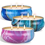 Citronella kerzen Groß Outdoor 3x60Std, OFUN 3 Stücke 3 dochte Kerze mit citronella öl...