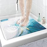 Duschmatte rutschfest | Badewannenmatte Waschbar | Badematte Badewanne Anti-Schimmel | PVC...