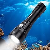 Wurkkos 2000 Lumen Tauchlampe bis 150m Tiefe, Tauchen Taschenlampe mit SST40 LED. IPX8...