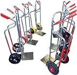 RLW Aluminium Sackkarre 200 kg mit GRÖSSERER Ladeschaufel I Profi-Modell AUS...