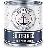 Hamburger Lack-Profi Bootslack MATT für Holz und Metall farblos Klarlack Yachtlack...