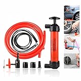 Handpumpe Wasser, Benzin Absaugpumpe, Saugpumpe zum Umfüllen von Flüssigkeiten Diesel...