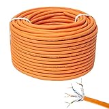PremiumX 100m CAT 7 Netzwerkkabel Simplex LAN-Kabel Ethernet Datenkabel S/FTP...