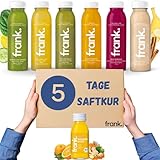 Frank Juice Saftkur 5 Tage | 30 x 330ml Säfte + 5 x 60ml Bio Ingwer shot | Direktsaft...