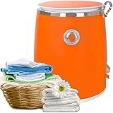 Syntrox Campingwaschmaschine Orange, 3,0 Kg Fassungsvermögen, Timer-Funktion,...