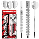 RED DRAGON Javelin Steel Dartpfeile 22 Gramm Profi Steeldarts Set, 3 x Steel Darts mit...