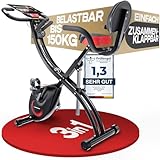 Sportstech 3in1 Ergometer Heimtrainer Fahrrad klappbar, 150kg belastbar, extra...