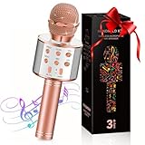 Mikrofon Kinder, Bluetooth Karaoke Mikrofon Geschenke für Kinder Mädchen Spielzeug,...