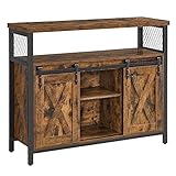 VASAGLE Sideboard, Küchenschrank, Aufbewahrungsschrank, mit 2 Schiebetüren, 33 x 100 x...